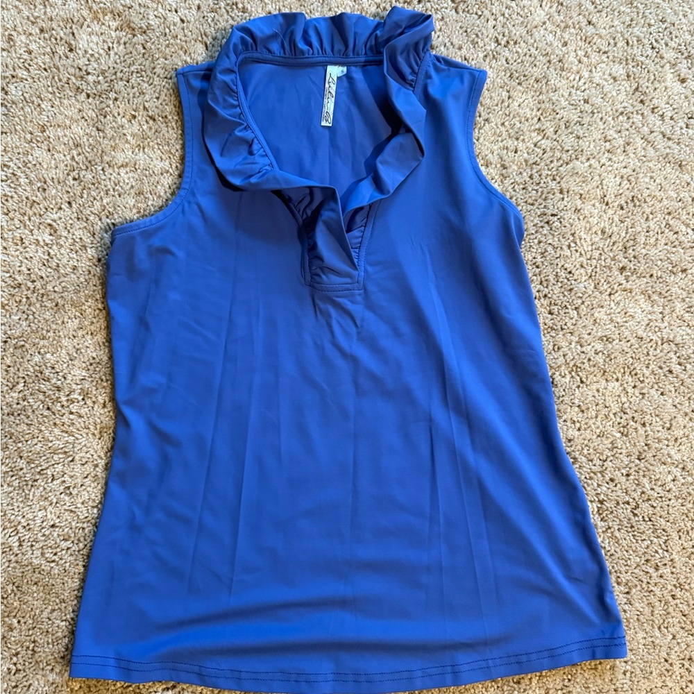 Lulu-B ruffle front sleeveless top